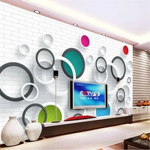 Special Offers Circle white brick photo wallpaper for walls 3 d bedroom venue papel de parede 3D large mural wall paper living room papel mural Special Offers Circle white brick photo wallpaper for walls 3 d bedroom venue papel de parede 3D large mural wall paper living room papel mural