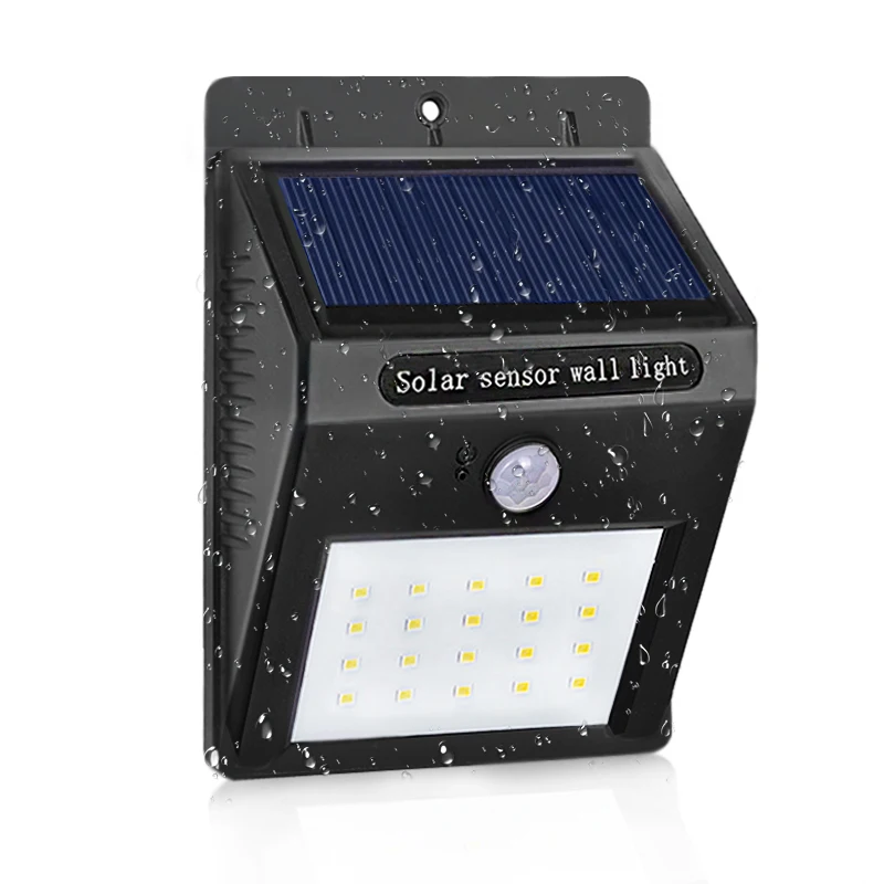 

Waterproof LED Solar Lamp Human Body Induction Solar Light 20LEDs Powerful Solar Garden Lights 6LEDs Wall Lamp for Outdoor