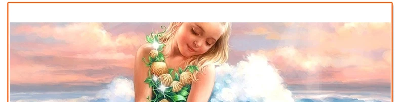 5d diamond painting mermaid fairy girl little princess full crystal handicraft canvas wall decor cross stitch beaded embroidery2061_04