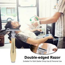 Обоюдоострый Безопасная бритва Металл Триммер роскошные нержавеющая руководство безопасности лезвие бритвы Double Edge бритвы Борода бритья для Для мужчин