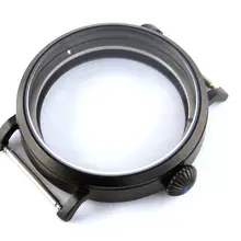 Детали часов 46 мм часы PVD покрытие чехол 316L подходит для ручной windind механические 6497 6498 ST36 движения