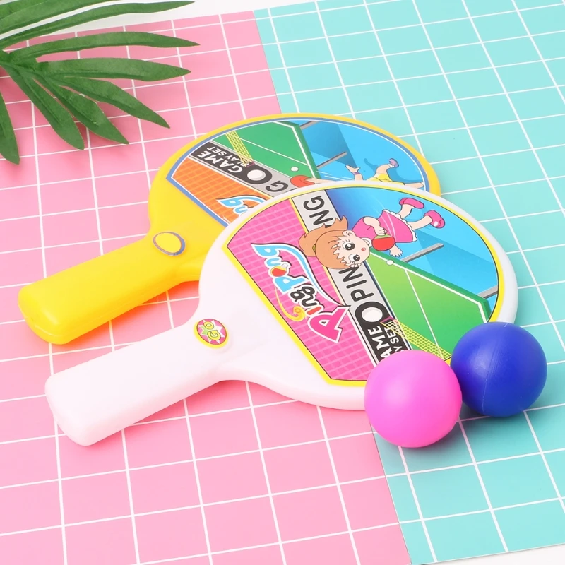 Drop ShiP Portable Mini Table Tennis Racket With 2 Ping Pong Bats Balls