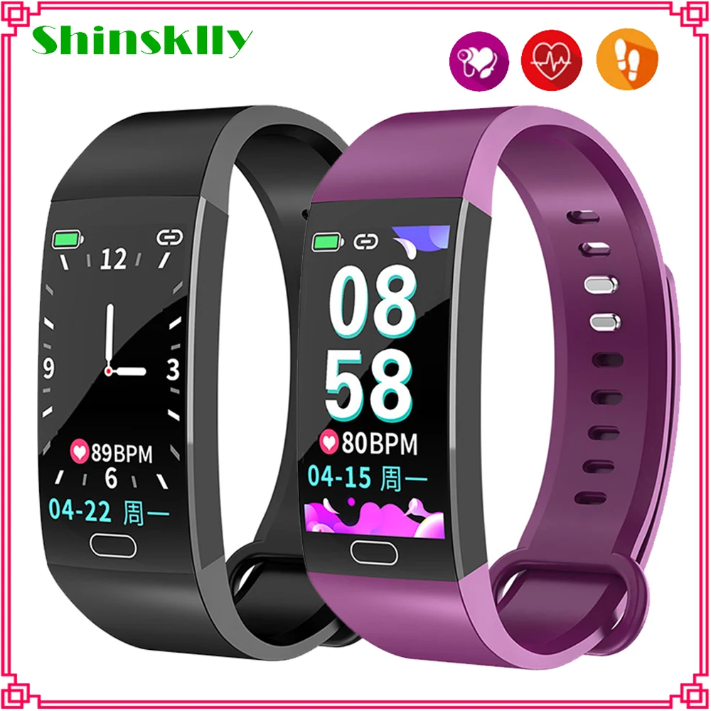 

Smart Band Waterproof Heart Rate Monitor Fitness Bracelet Pedometer Blood Pressure Sleep Tracker Bluetooth Smart Watch Men Lady