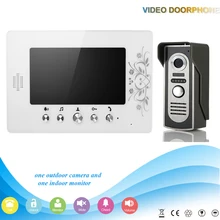 2016 mejor vendedor de china systle 7 pulgadas de Video teléfono de la puerta IR kit de sistema de panel de Metal al aire libre cámara de intercomunicación casa seguridad