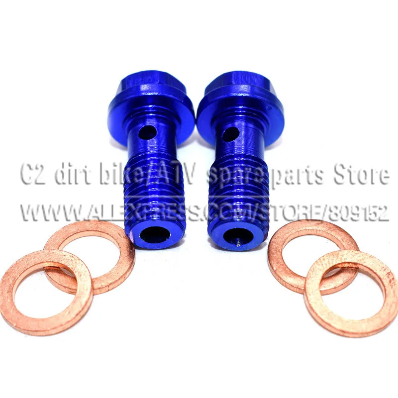 

Hydraulic Clutch and Brake Oil Hose Fuel Hose oil cooler Refitting aluminum M10 Bolts For Connector End