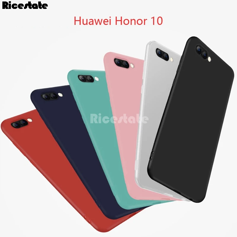

Huawei Honor 10 Case Luxury Shockproof Anti-Shock Matte TPU Silicone Cover Honor10 Ricestate case Huawei Honor 10 Coque Fundas