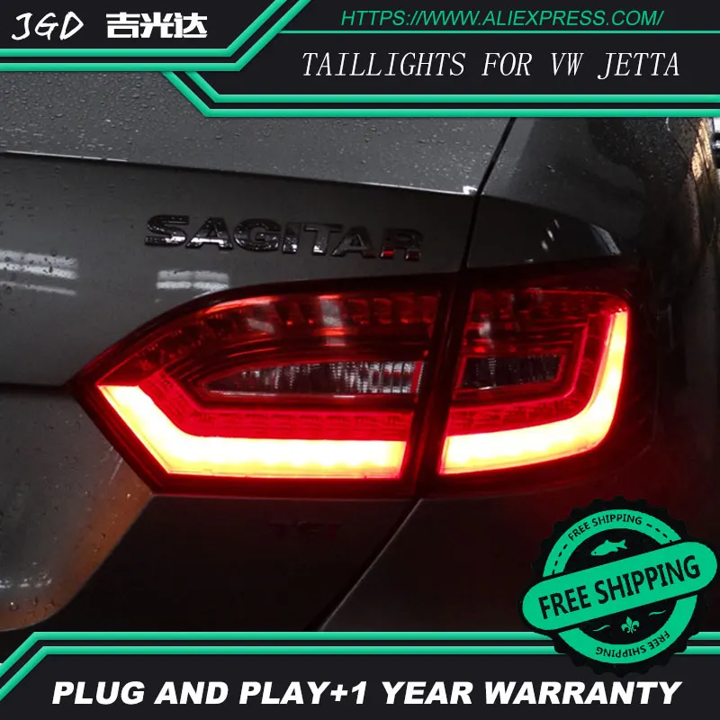 Car Styling tail lights for VW Jetta 2011 2014 LED Tail Lamp rear trunk