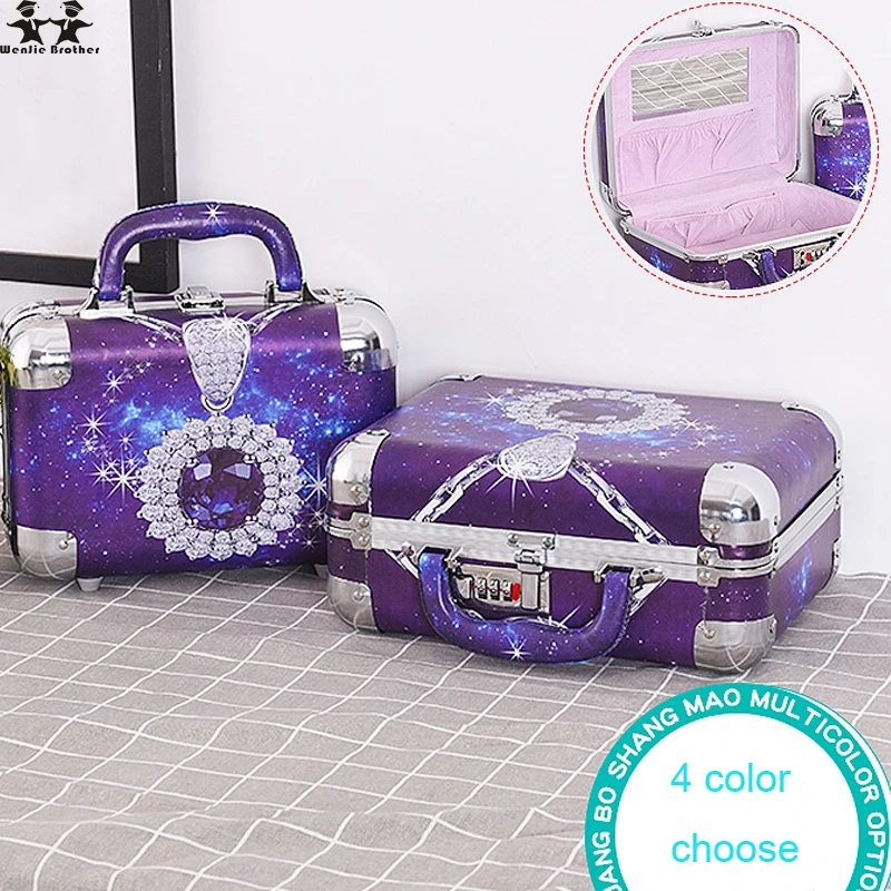 ^*Best Offers wenjie brother 2pc/set Portable Jewelry Box Make Up Organizer Travel Makeup Cosmetic Organizer Container Suitcase Cosmetic Case ^*Best Offers wenjie brother 2pc/set Portable Jewelry Box Make Up Organizer Travel Makeup Cosmetic Organizer Container Suitcase Cosmetic Case