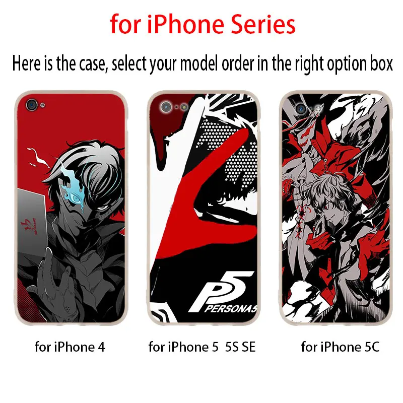 Чехол Persona 5 для iPhone 12 11 Pro X XS Max XR 8 7 6 Plus 5s SE 2020 S 1 Mini|Бамперы| |