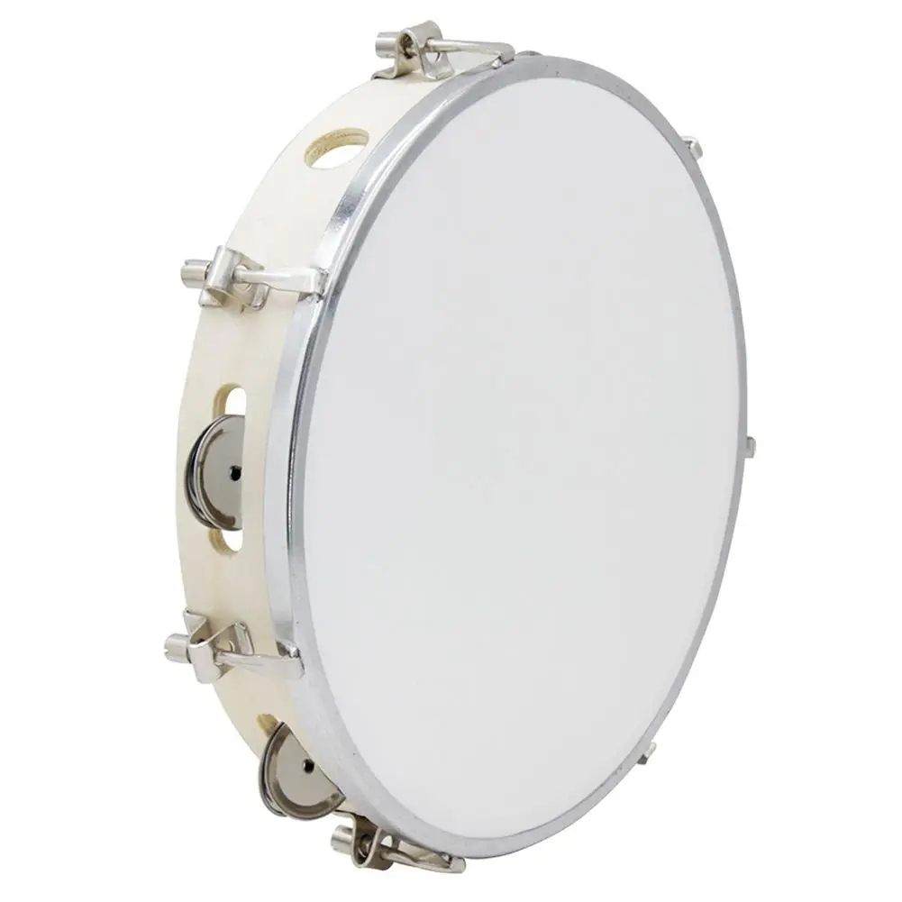 SEWS-10 in Тамбурин капоейра кожаный барабан Тамбурин Самба Бразилия деревянный Тамбурин Precussion музыкальный инструмент для продажи 150 - Цвет: White