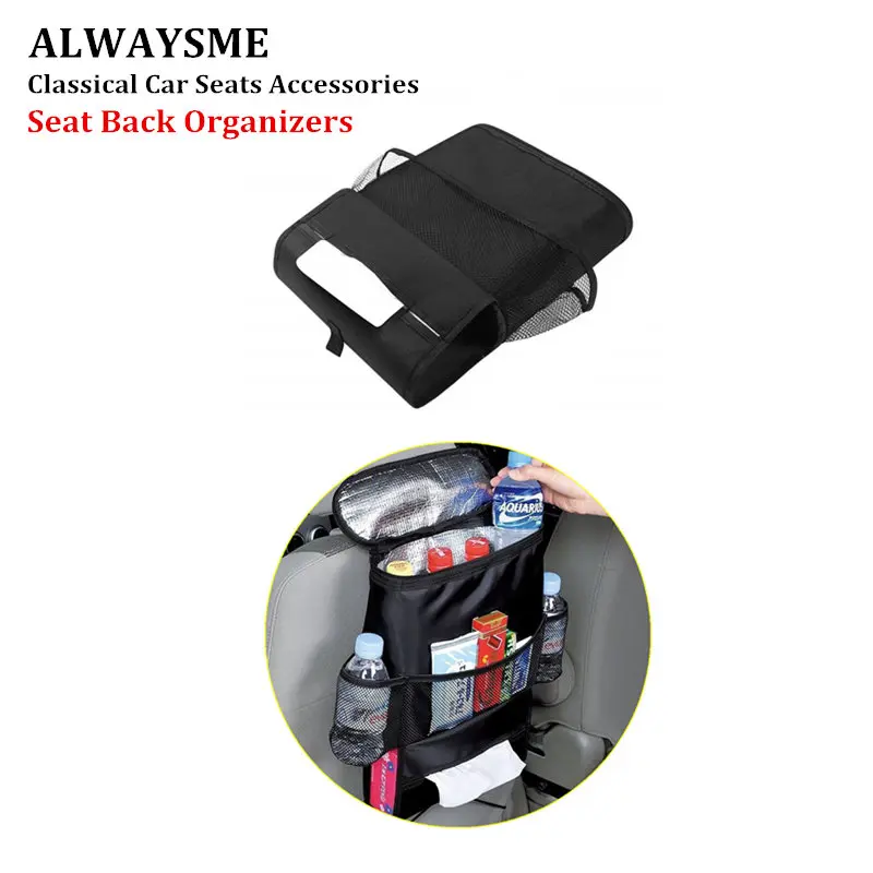 

ALWAYSME Universal Fits Car Seat Back Organizer Baby Backseat Organizer Multi Purpose Travel Storage Bag With Heat-Preservation