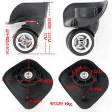 Topsniper Ersatz Gepäck Koffer Räder Swivel Universal Rechts und Links Rad Für Gummi Trolley