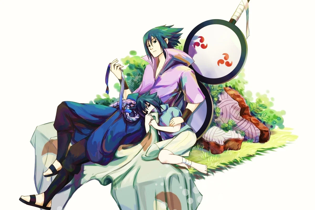 Naruto Uchiha Sasuke Japanese Ninja PJZK802 custom canvas fabric poster