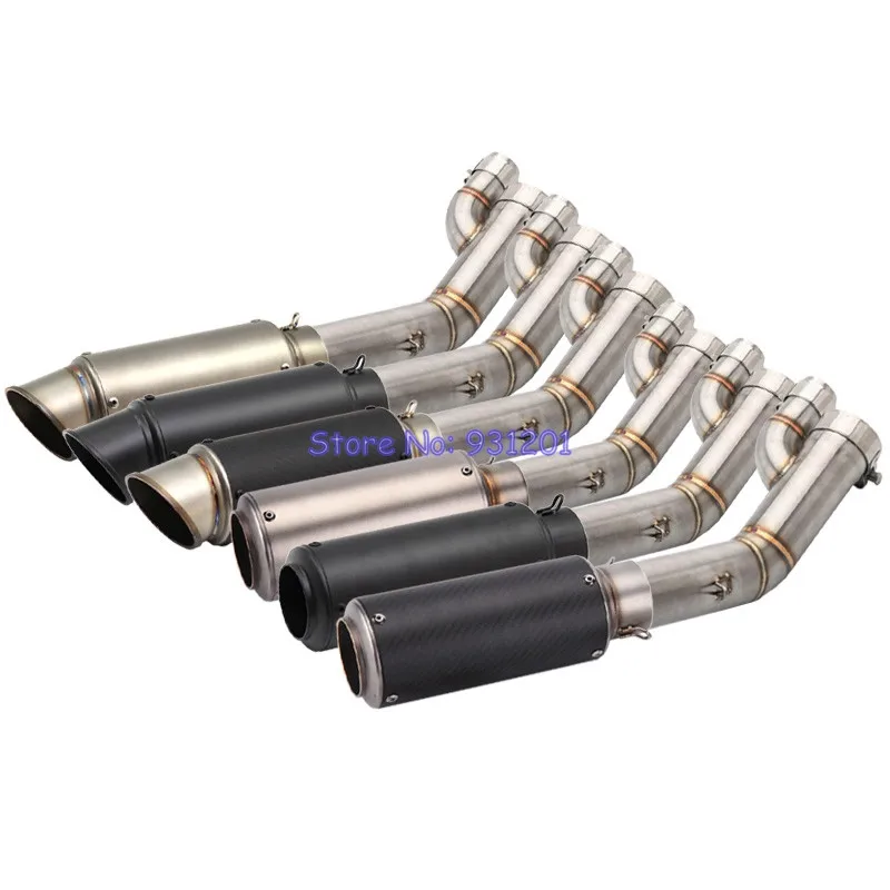 

Motorcycle Slip On for BMW S1000RR 2017 2018 Exhaust Pipe System Mid Connect Link Pipe Tube with End Muffler Pipe Escape Moto