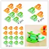 OUNONA 8pcs Plastic Portable ABS Practical Food Sealing Very Strong Clamp Clip Powder Food Package Bag Clip 3