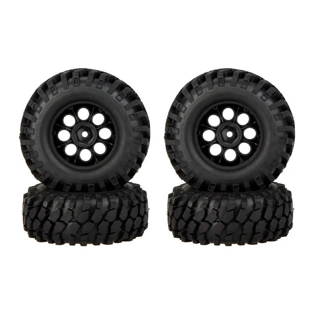 

4Pcs RC Tires 1/10 RC Car Climbing Off-road Rubber Wheel Rim & Tire 260001 for Traxxas HSP Tamiya HPI Kyosho RC Car Part