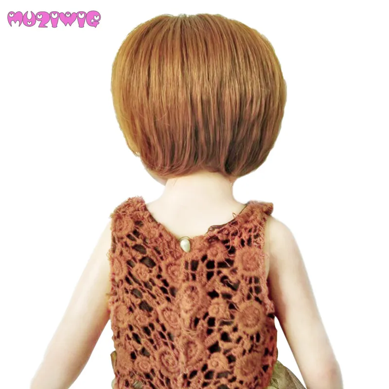 MUZIWIG термостойкий синтетический классический короткий боб волосы для куклы для 18 дюймов американская кукла домашние парики для кукол аксессуары
