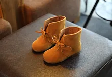 Girls boots Kids Fashion Autumn winter boots Leopard Children Warm For Girls Waterproof&Slip Shoes boots