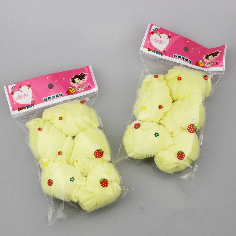 10 пар/лот, носки для малышей, летние детские носки, дышащие нейлоновые хлопковые детские носки для мальчиков и девочек, тонкие носки - Цвет: yellow