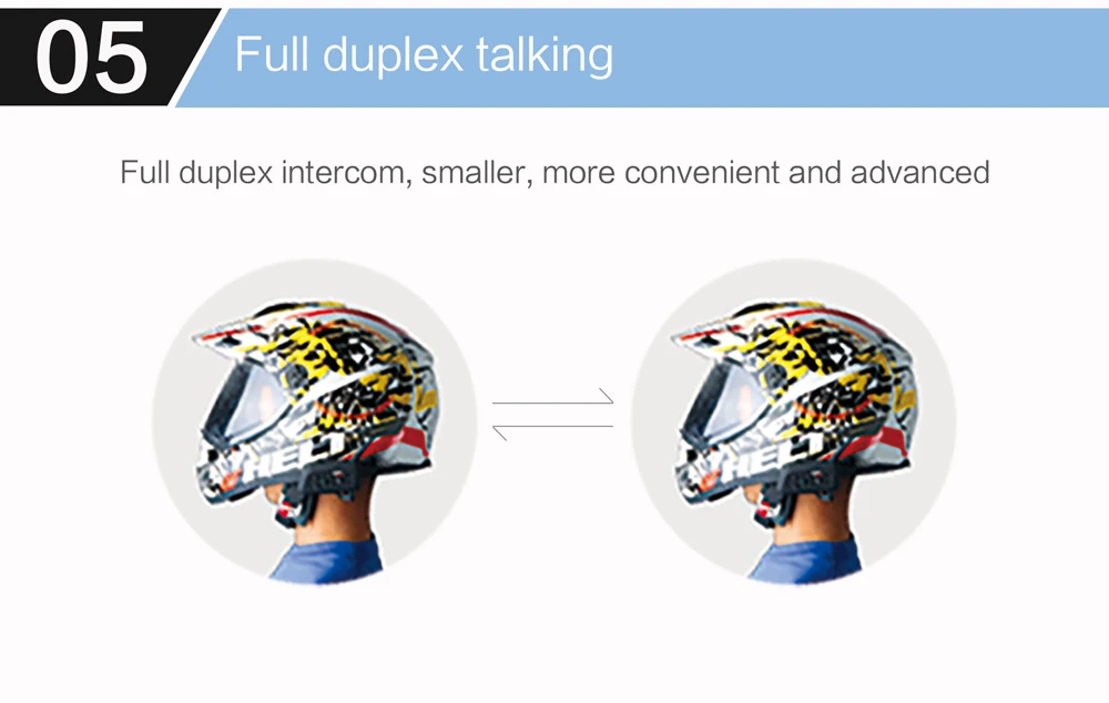 Переговорное устройство для мотоциклетного шлема V6 профессиональный шлем Интерком 6 Rider 1200 м мотоцикл Bluetooth гарнитура уоки-токи для мотоциклетного шлема