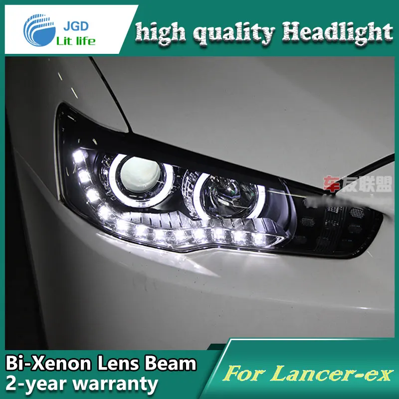 

Car Styling Head Lamp case for Mitsubishi Lancer Headlights LED Headlight DRL Lens Double Beam Bi-Xenon HID car Accessories