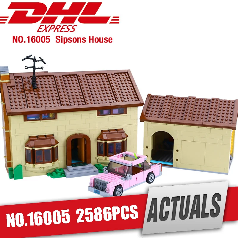 

DHL Lepin 16005 The Simpsons Bart Homer the Kwik-E-Mart Action Funny Model Building Block Bricks Compatible with legoing 71016