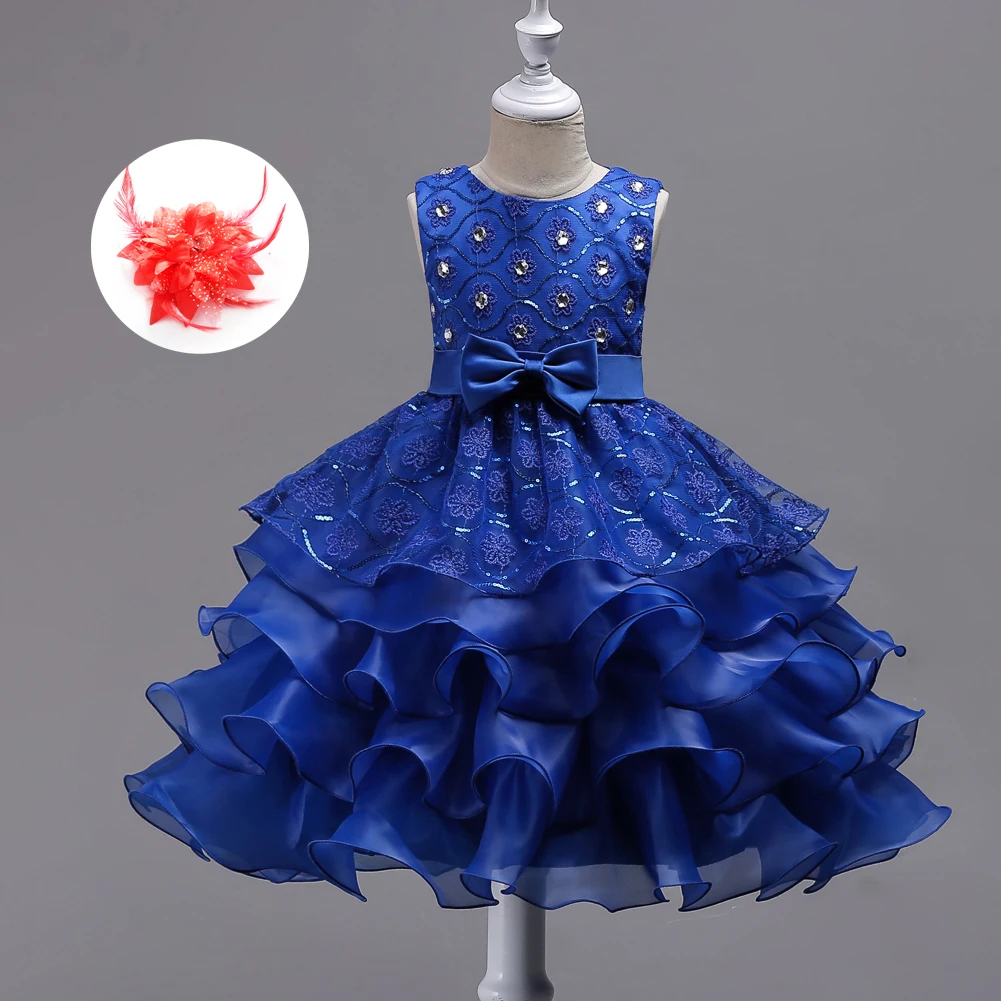 Новинка; роскошное ярко-розовое, белое, лавандовое, голубое платье принцессы с блестками для девочек; вечерние платья для свадебных торжеств и мероприятий; вечернее детское платье