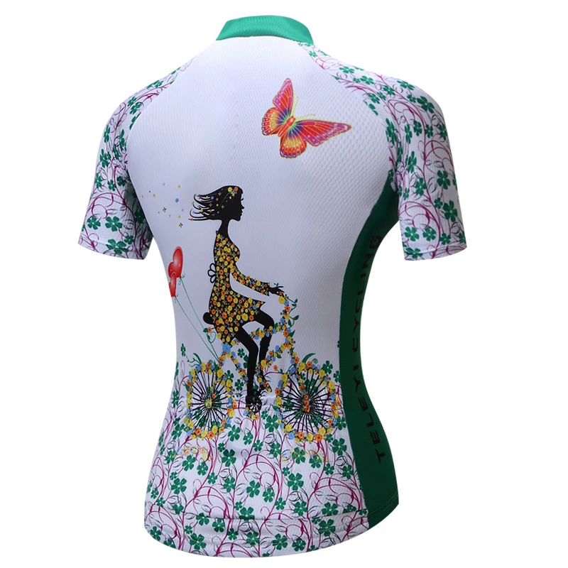 Pink Cycling Jersey Women Bike Top Shirt Summer Short Sleeve MTB Cycling Clothing Ropa Maillot Ciclismo Racing Bicycle Clothes