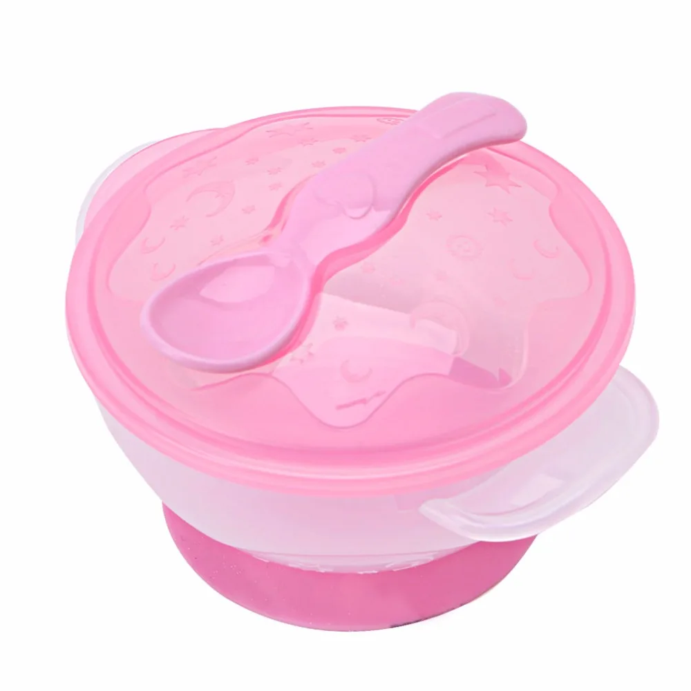 1 Set Vogue Baby Kids Suction Cup Children Slip-resistant Tableware Sucker Bowl + Spoon For Baby Kids Feeding 1 Set Vogue Baby Kids Suction Cup Children Slip-resistant Tableware Sucker Bowl + Spoon For Baby Kids Feeding