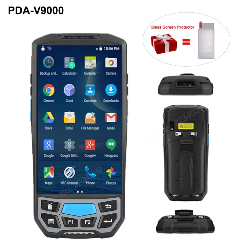 Карманный PDA со встроенным принтером 4G Android 7 0 2 в 1 сенсорный экран Pos терминал