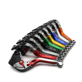 

Laser Logo(Versys) Red 8 Colors CNC Adjustable Motorcycle Brake Clutch Levers For Kawasaki VERSYS 1000/650CC 2015