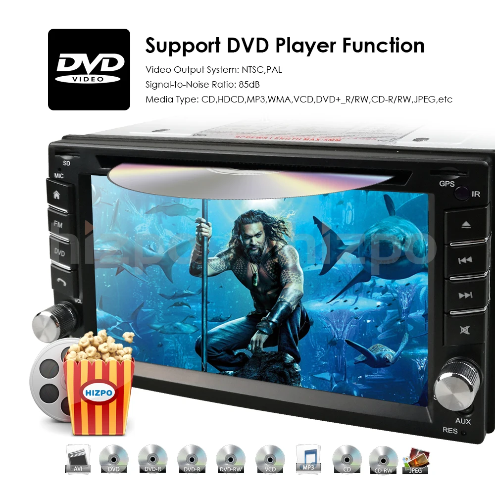Top 6"2din AutoRadio Car multimedia Car DVD Player For Nissan Tape Recorder GPS Navi Stereo In dash Universal Double Head unit Audio 11