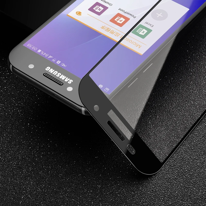 TOMKAS For Samsung Galaxy J3 J5 J7 2016 A3 A5 2017 to Edge Coverage Screen Protector Film For Galaxy J3 J5 J7 2016 A3 A5 2017    (2)