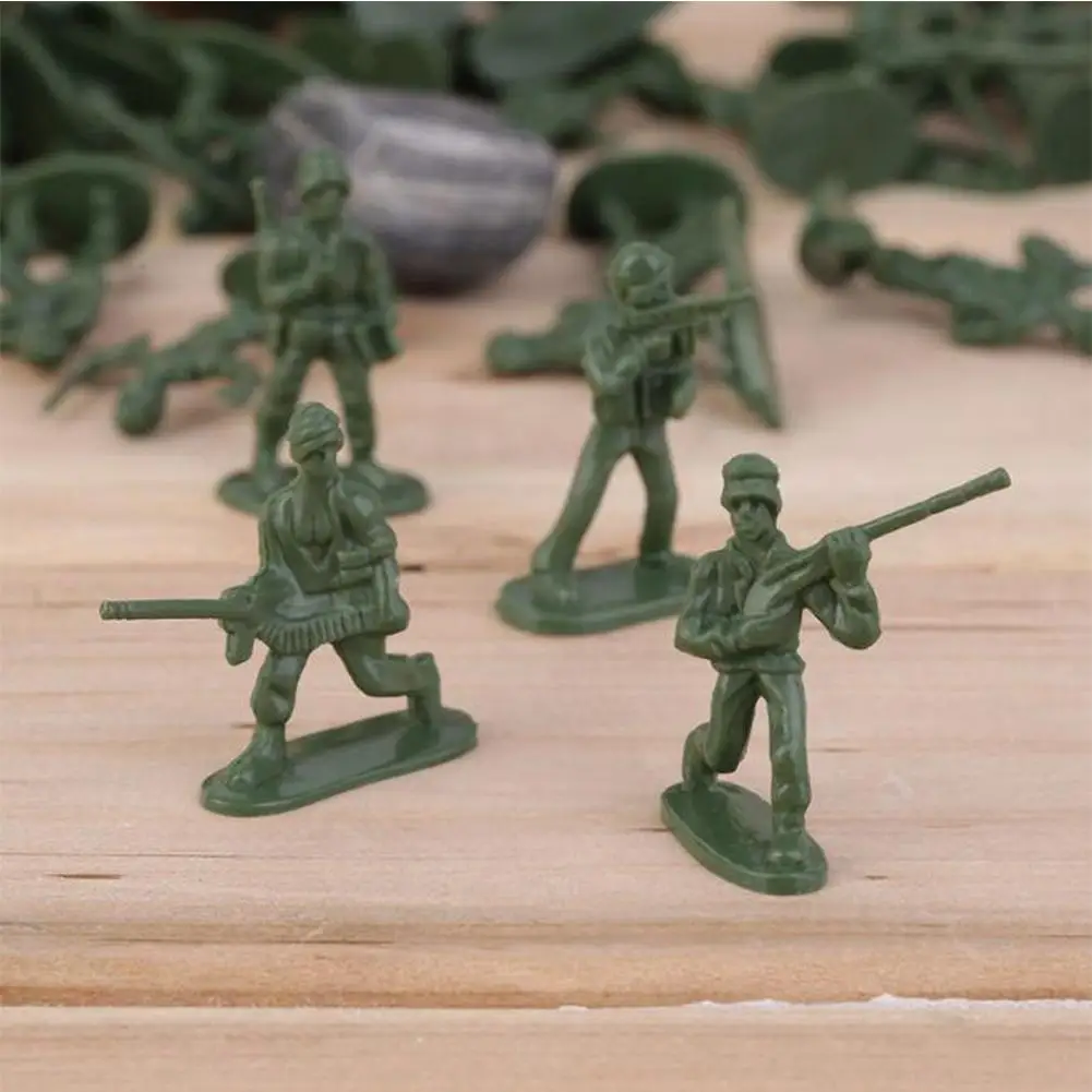100 ⑤ упак. Военная пластиковая игрушка солдатики армейские мужские фигурки 12 поз