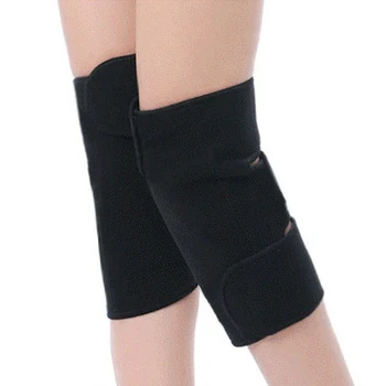 

Tcare 1Pair Tourmaline Self-Heating Knee Leggings Brace Support Magnetic Therapy Knee Pads Adjustable Knee Massager Health Care