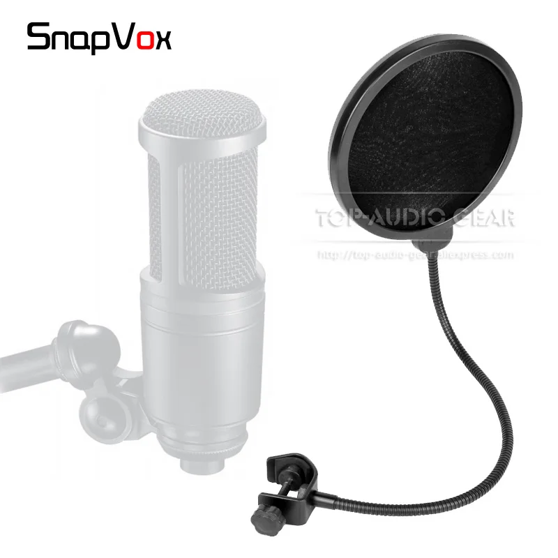 Gooseneck Поп фильтр лобовое стекло микрофон ветрозащитный для Audio-Technica AT 2035 2050 AT2020 AT2035 AT2050 микрофон ветровое стекло