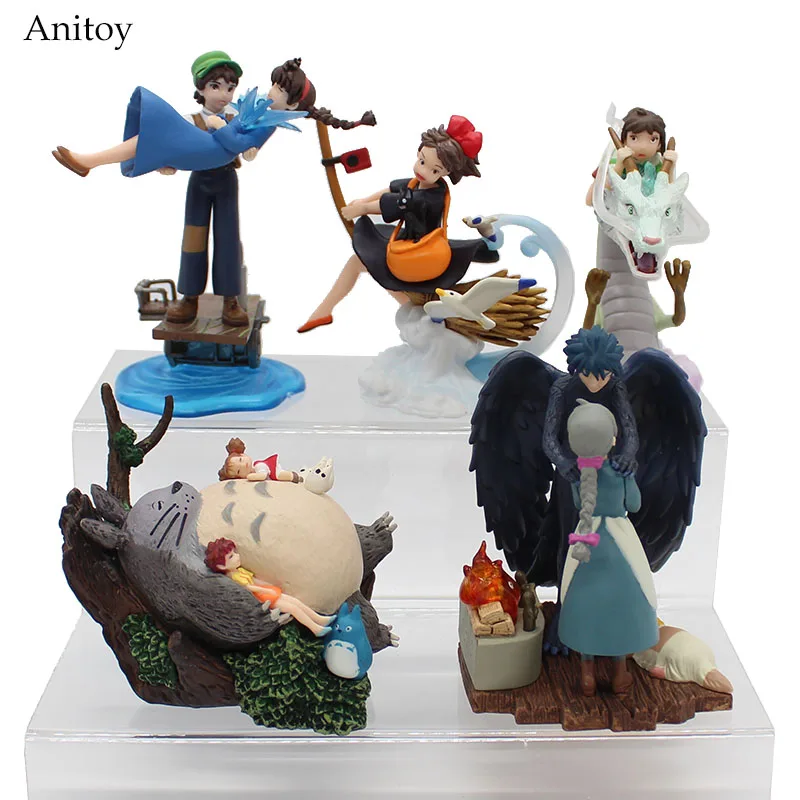 5pcs/set Kiki's Delivery Service Spirited Away Totoro kurenai no buta Hayao Miyazaki Movie PVC Figure Collectible Toy 9cm KT4047 цена 5pcs/set Kiki's Delivery Service Spirited Away Totoro kurenai no buta Hayao Miyazaki Movie PVC Figure Collectible Toy 9cm KT4047 цены онлайн