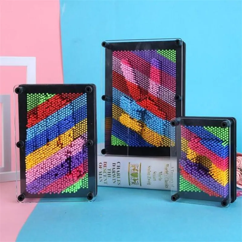 Pin Art 3D Скульптура DIY иглы резьба плесень стол игрушки украшения Hogar Maison