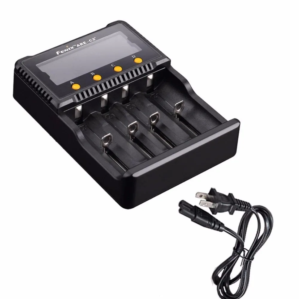 

Fenix ARE-C2 Plus (ARE-C2+) Four Channel Digital Multi Charger for RCR123 18650 16340 14500 26650 C AA AAA Battery
