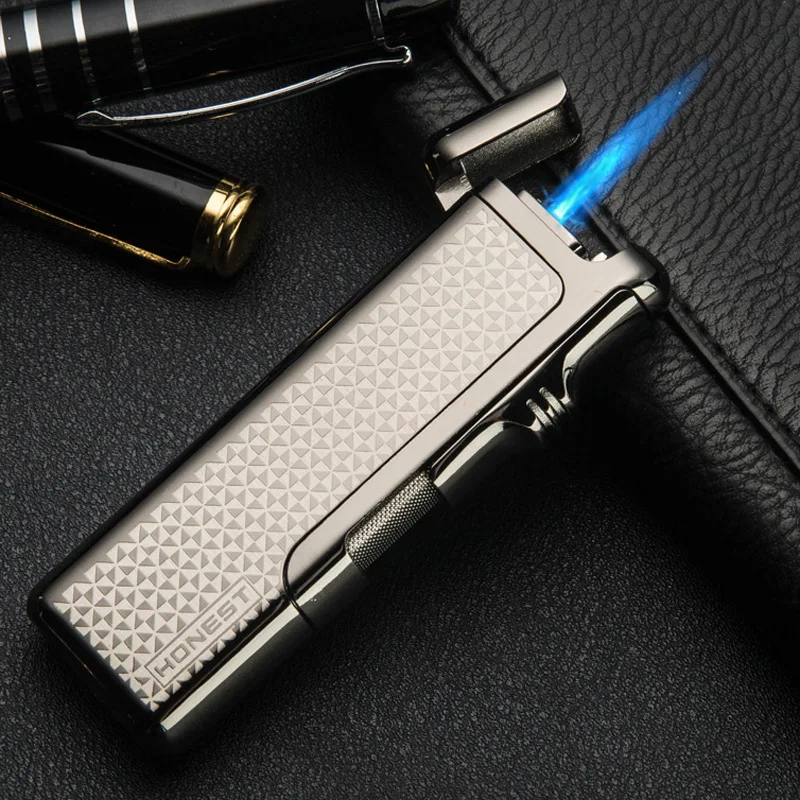 1pcs high quality 3 color lighter butane gas windproof Lighter for men
