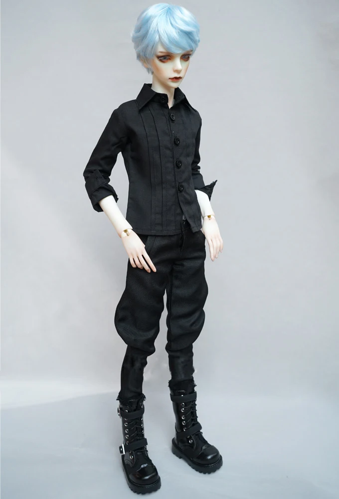 BJD doll clothes and trousers are suitable for 1/3 1/4 Uncle SD MSD men's black harlan fashionable pants and doll accessories