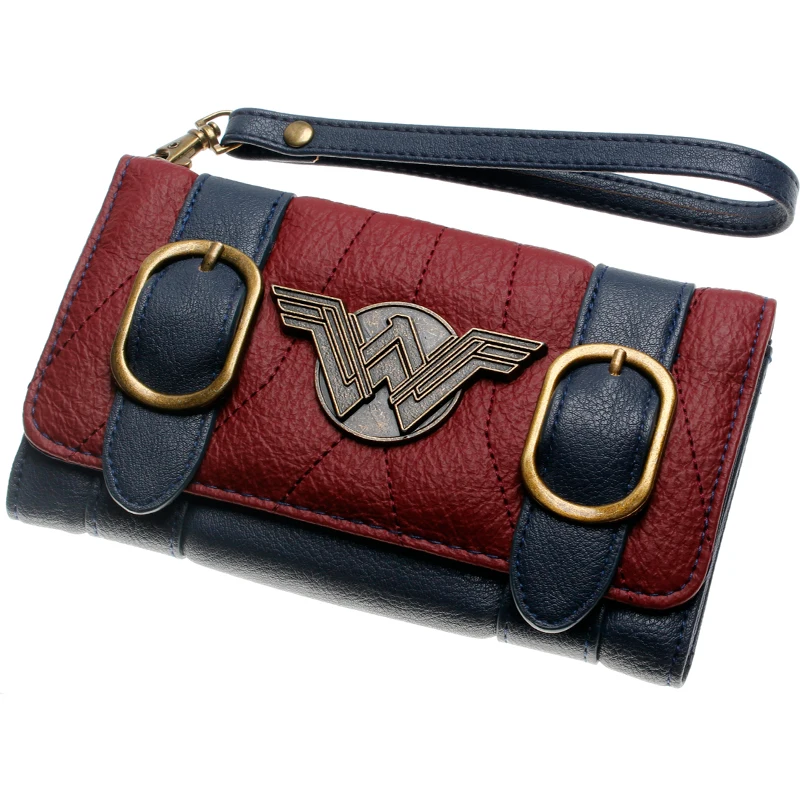 Women Wallet Dc Comics Wonder Woman Double Buckle Tri Fold Flap Women Wallet Dc Comics Wonder Woman Double Buckle Tri Fold Flap Dft 6502 In Wallets From Luggage Bags On Aliexpress Alibaba Group