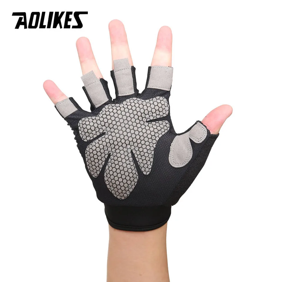 AOLIKES профессиональные перчатки для тренажерного зала, перчатки для упражнений, мужские перчатки для защиты рук, дышащие спортивные перчатки, спортивные перчатки для фитнеса, перчатки для тяжелой атлетики