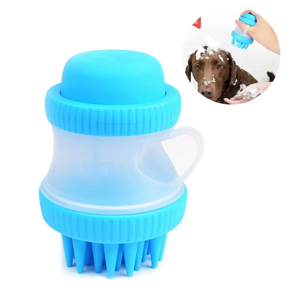 Buy Silicone Pet Bath Brush Massage Brush Gentle Dog