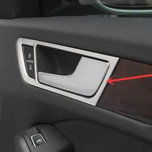 Стайлинга автомобилей! 4 шт нержавеющая внутренняя автомобильный боковой двери ручки чаши рамки Накладка для Audi Q5 2008