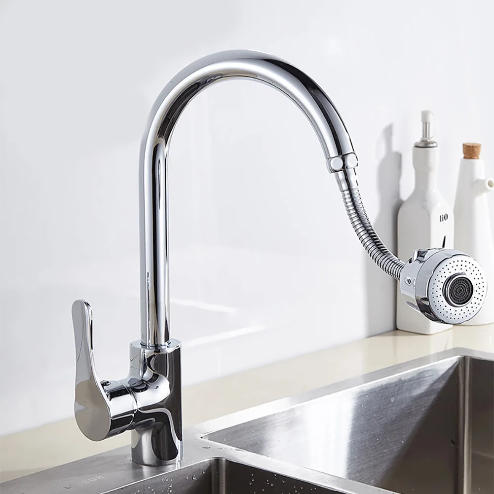 Metal 360 Adjustable Flexible Nozzle Spout Water Saving Diffuser Home Bathroom Kitchen Sink Tap Faucet