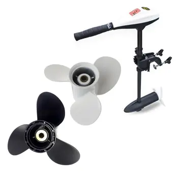 

Aluminum Boat Outboard Propeller for Suzuki 9.9-15HP Black 3 Blades 10 Spline Tooth 9 1/4 x 11