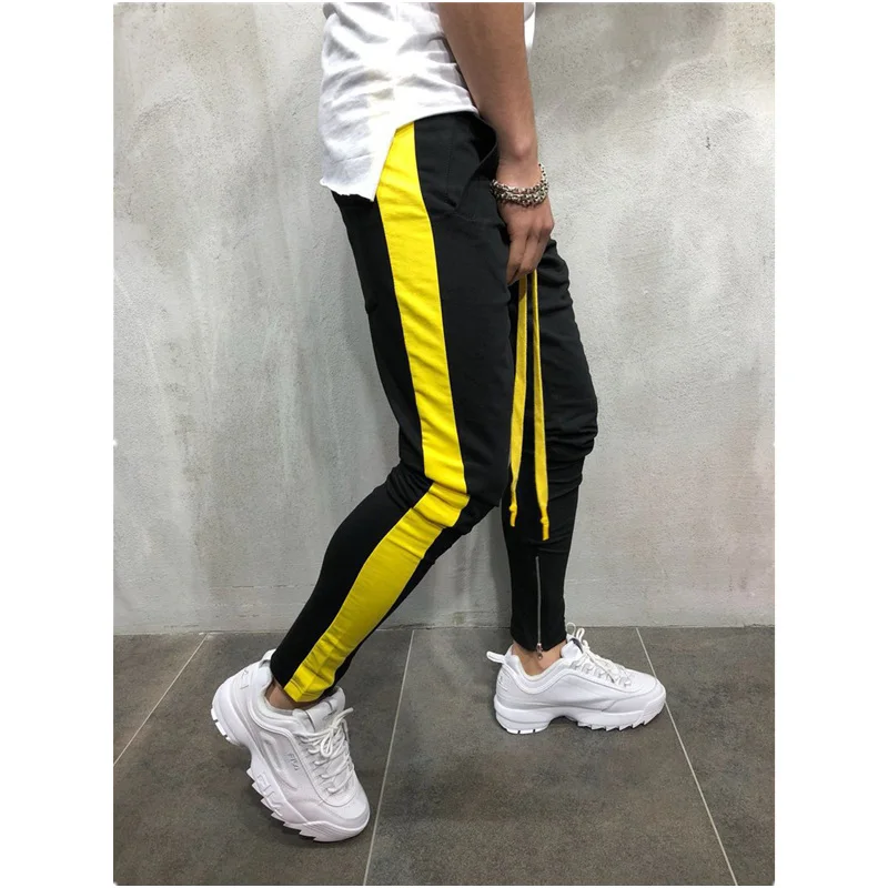 

Gyms Jogging Pants Men Fitness Joggers Running Pants MenTraining Sport Leggings Sportswear stripe Sweatpants Bodybuilding Tights