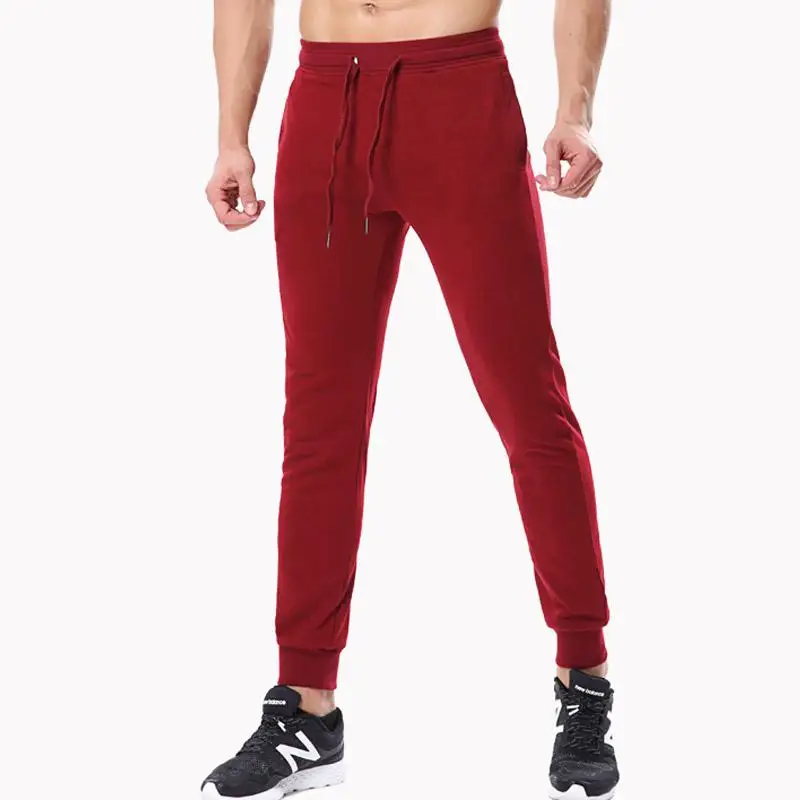 

Men Casual Sport Skinny Jogger Pants Cotton Spring Summer Fitness Workout Athletic Running Sweatpant Jersey Trousers