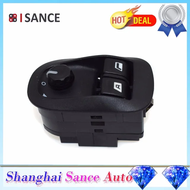 ISANCE Mirror & Window Switch Control For Peugeot 206 1998 1999 2000